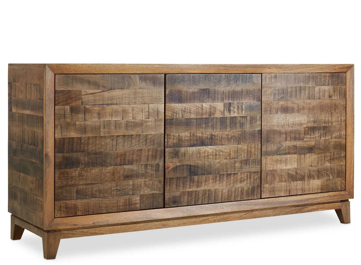 Entertainment Console 64 in in Burnished Oak by Hooker Furniture