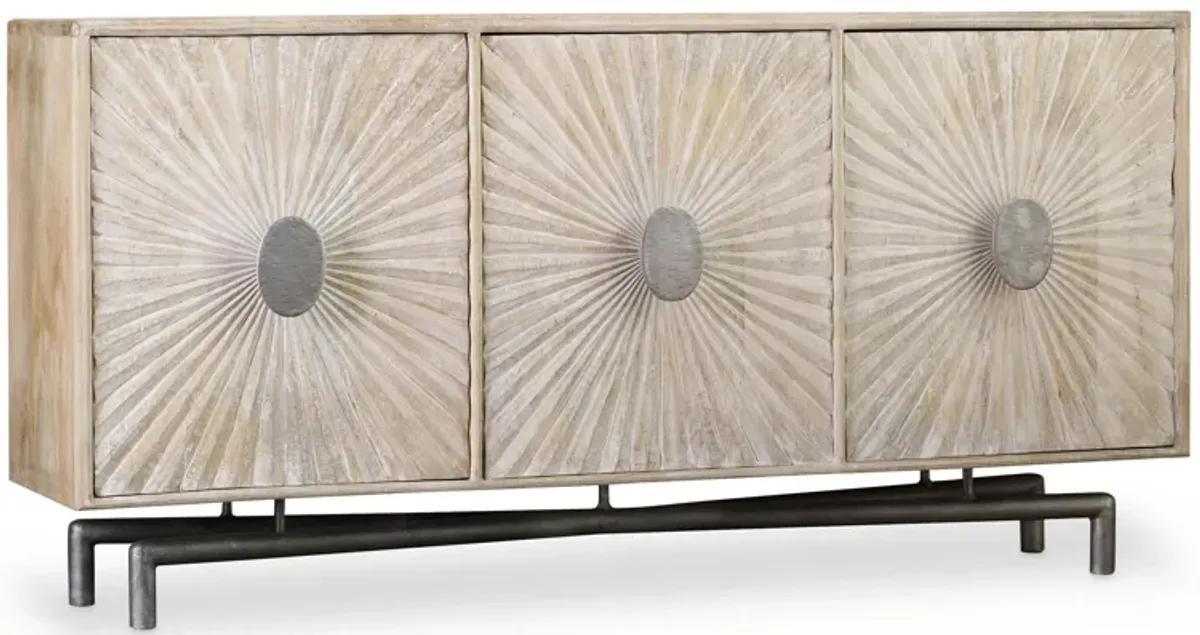 Kenji 68" Entertainment Console in Light Brown by Hooker Furniture