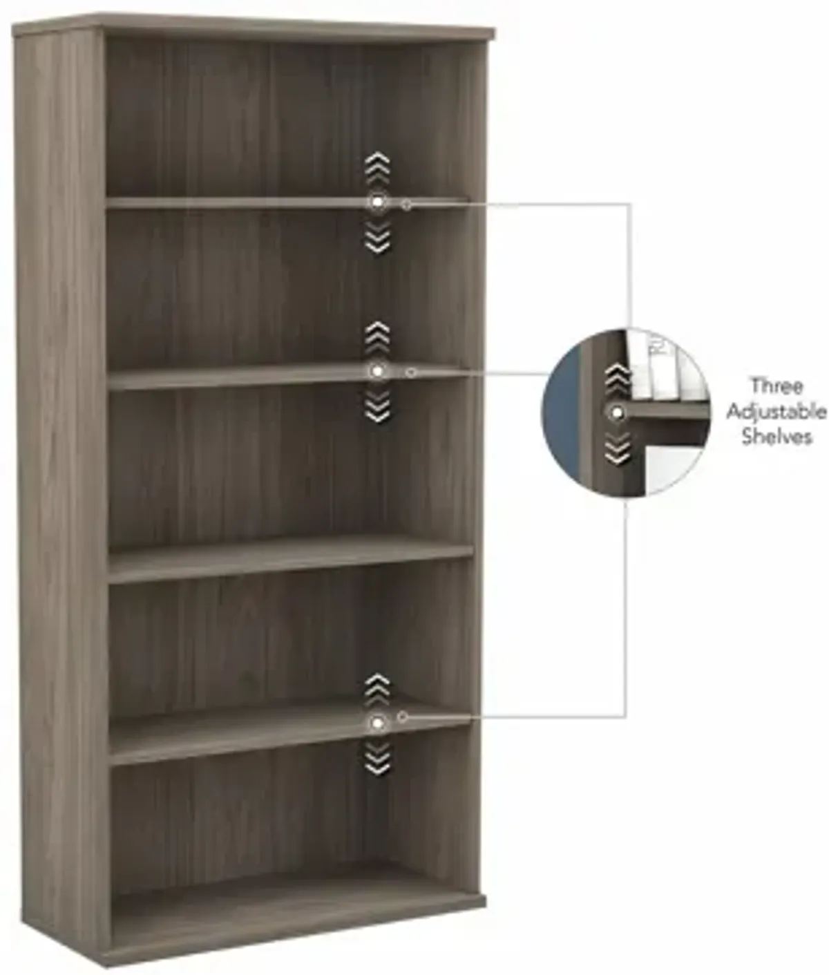 Steinbeck 5 Shelf Bookcase