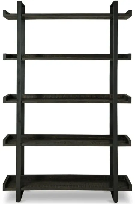Kevmart Bookcase in Grayish Brown/Black by Ashley Furniture