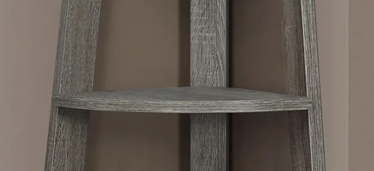 Monarch 72" Corner Bookcase