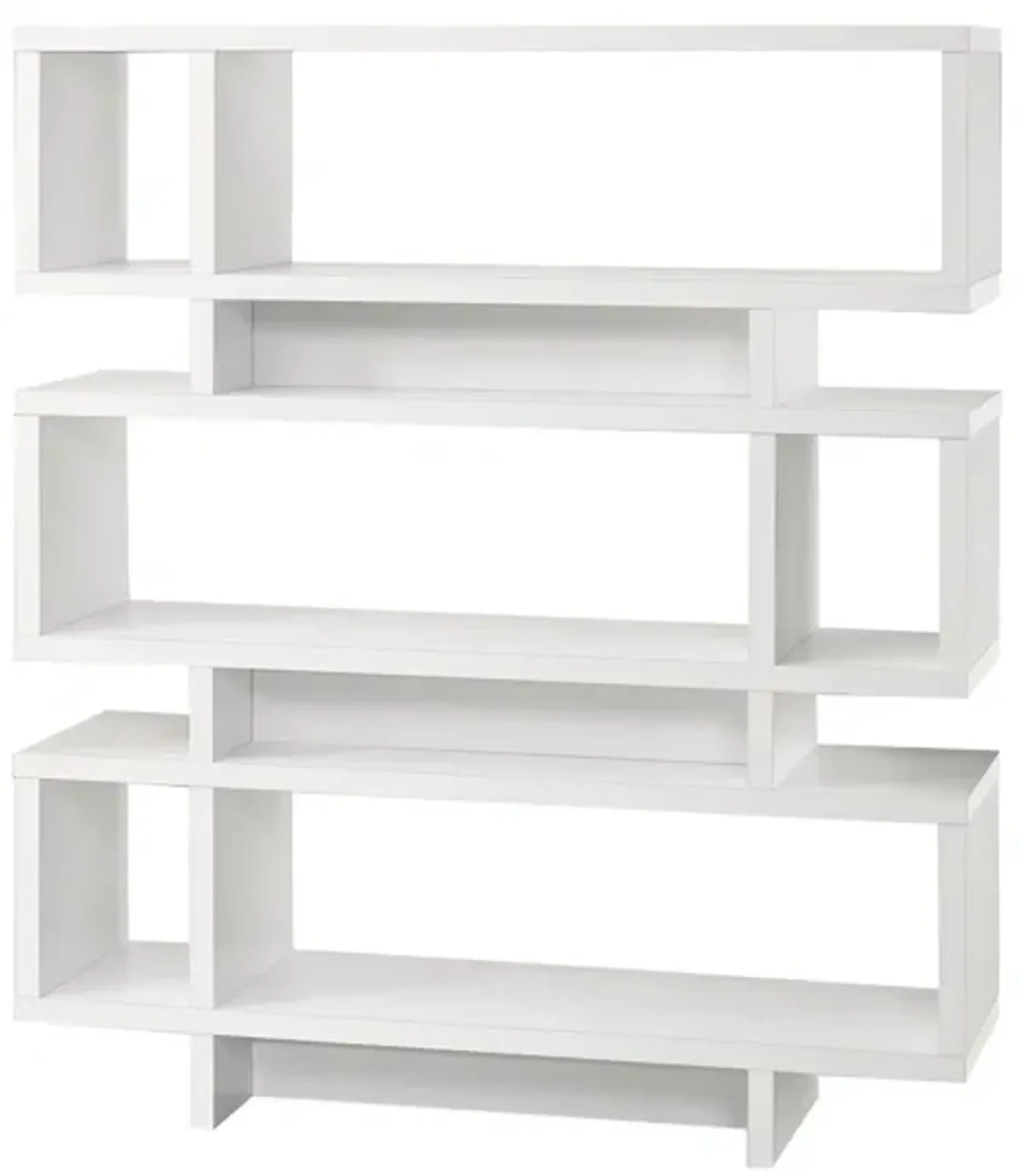 Monarch 55" Bookcase in White by Monarch Specialties