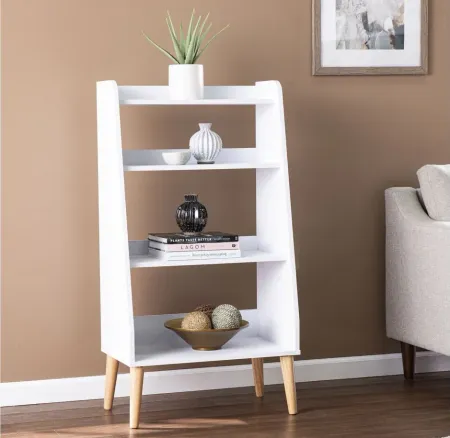 Halifax 4-Tier Shelf in White by SEI Furniture