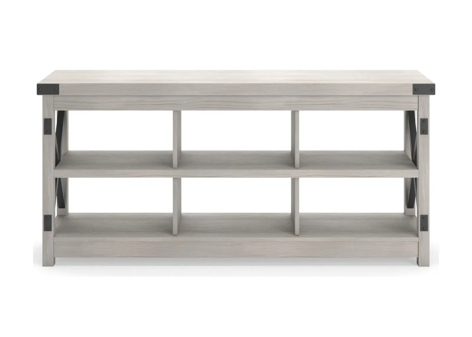 Bayflynn TV Stand in White/Black by Ashley Express