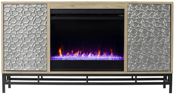 Luciana Color Changing Fireplace Console