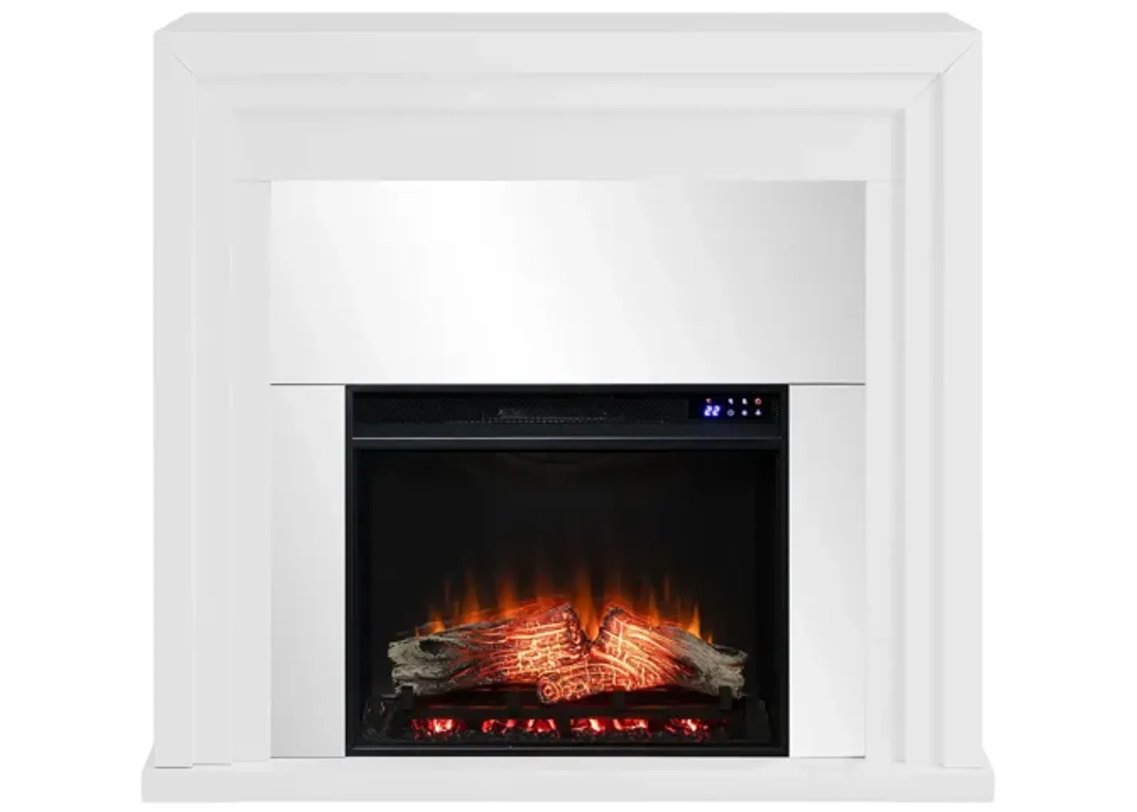 Southam Touch Screen Fireplace in White by SEI Furniture