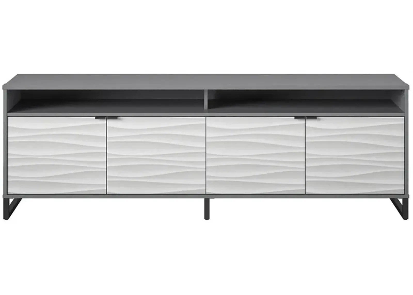 Monterey Media Console for TVs up to 85" by Ameriwood Home in Graphite by DOREL HOME FURNISHINGS