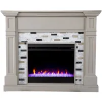 Chester Color Changing Fireplace in Gray by SEI Furniture