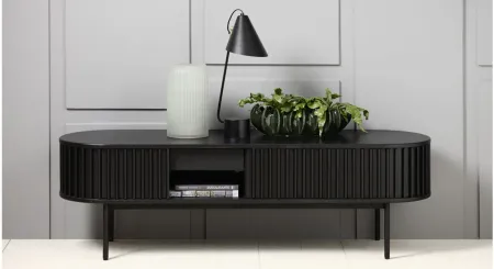 Nosara TV Console Table in Black Oak by Unique Furniture