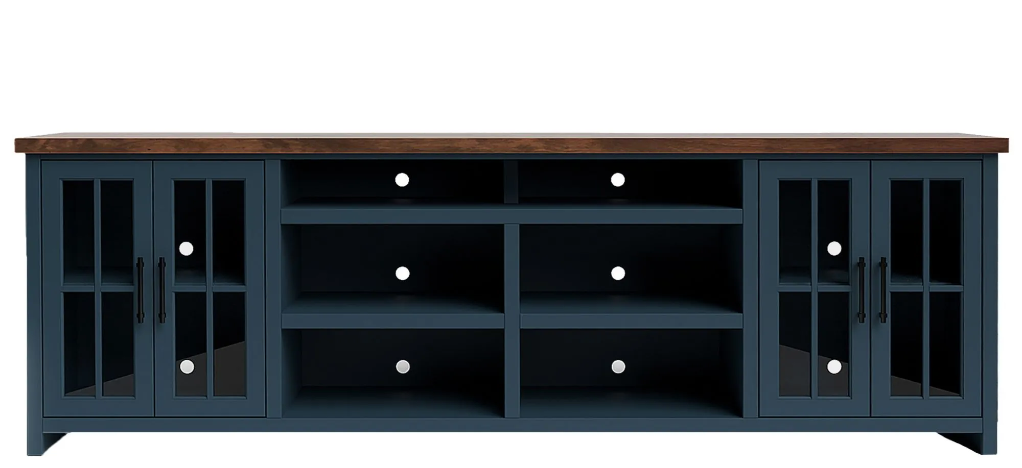 Nantucket 98" Console in Blue Denim and Whiskey by Legends Furniture