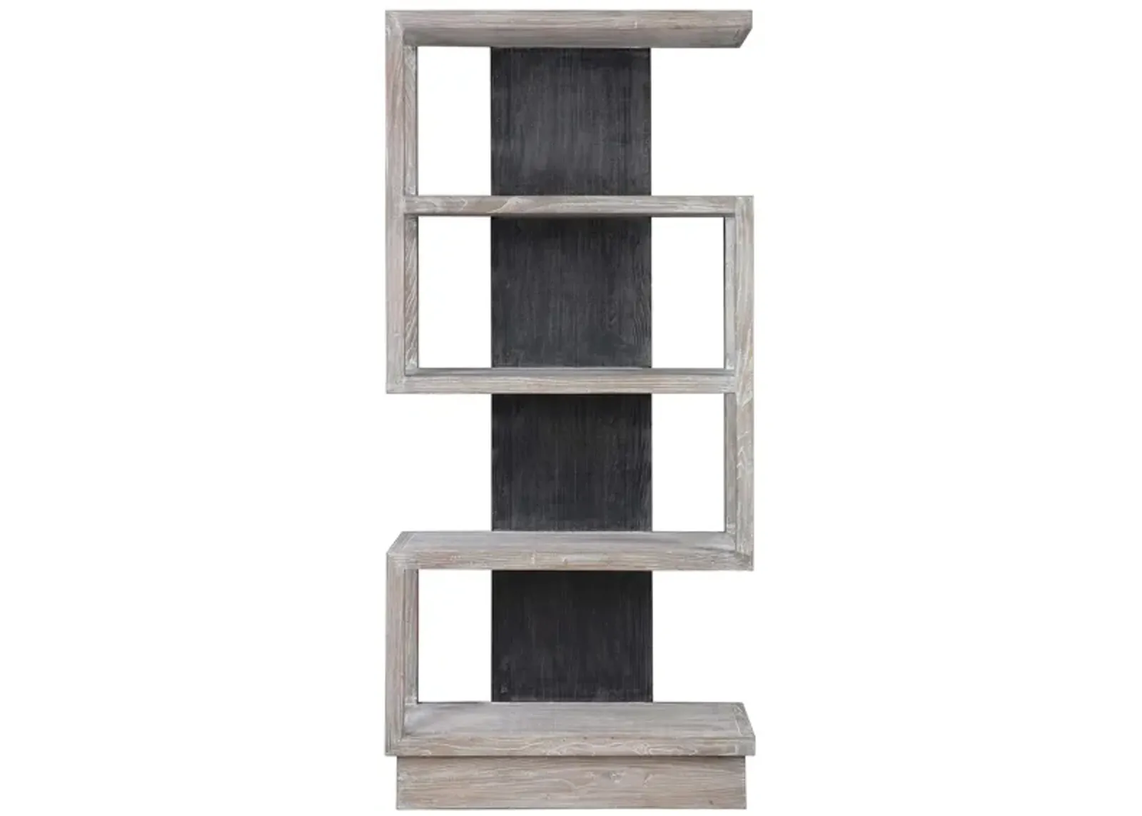 Nicasia Etagere in Light Gray / Black by Uttermost