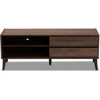 Suli TV Stand in Walnut by Wholesale Interiors