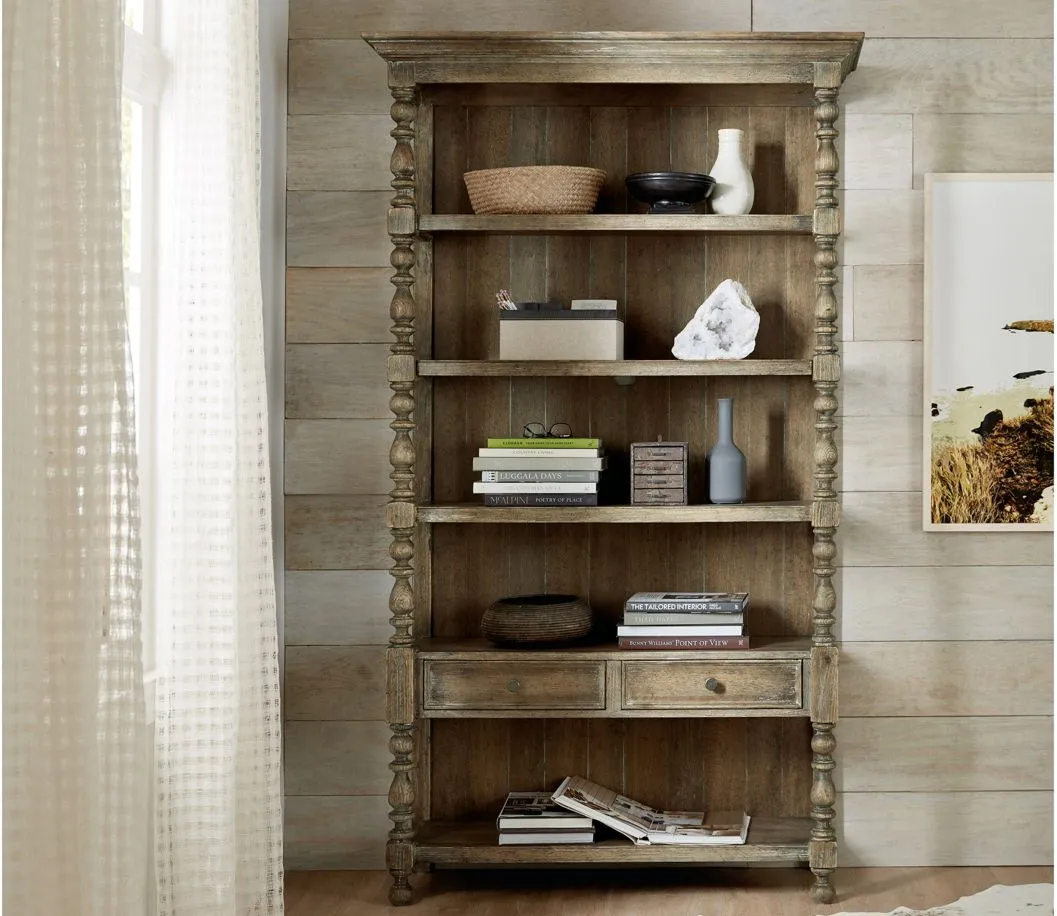 La Grange Lyons Bookcase in Brown by Hooker Furniture