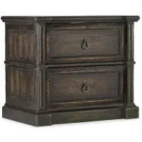La Grange Warrenton Lateral File Cabinet in Antique Varnish by Hooker Furniture