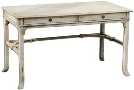 Bridgely Writing Desk in Aged White by Uttermost