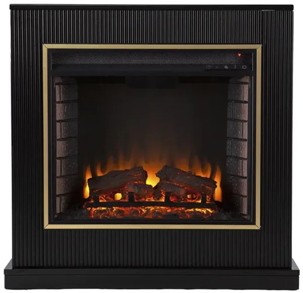 Edmonton Fireplace in Black by SEI Furniture