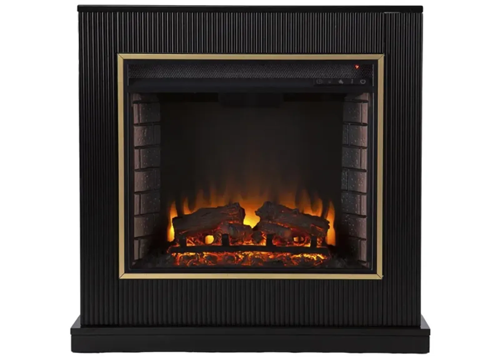 Edmonton Fireplace in Black by SEI Furniture