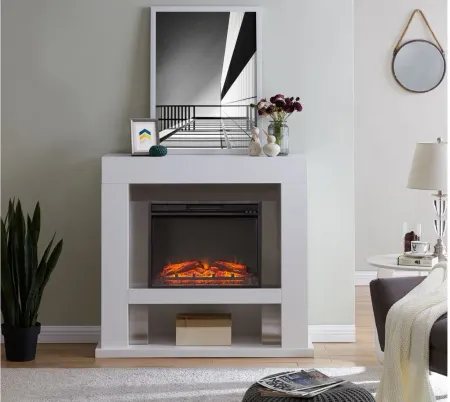 Mildenhall Fireplace in White by SEI Furniture