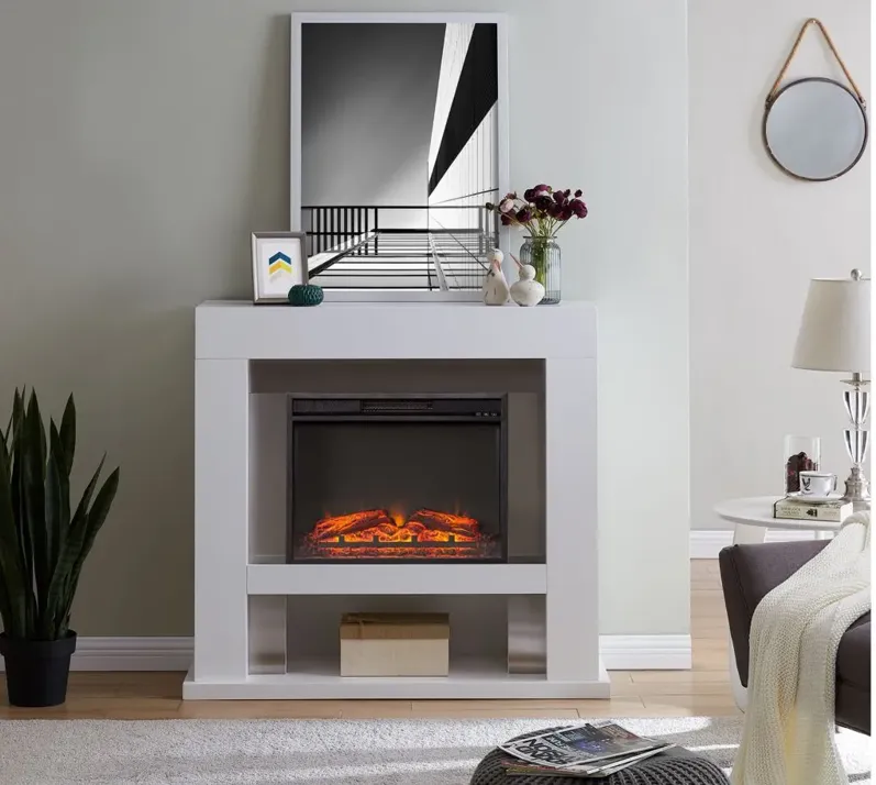 Mildenhall Fireplace in White by SEI Furniture