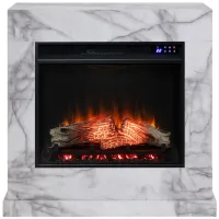 Genevieve Touch Screen Fireplace in Gray by SEI Furniture