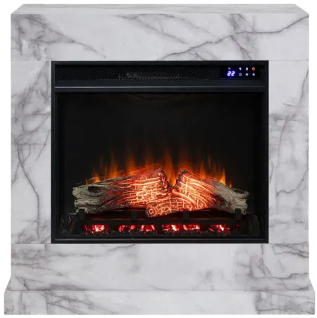Genevieve Touch Screen Fireplace in Gray by SEI Furniture