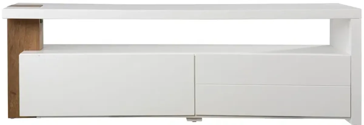 Sage Media Stand in White by SEI Furniture