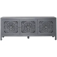 Marisol 3 Door TV Stand in Soft Wash Gray Finish by Liberty Furniture