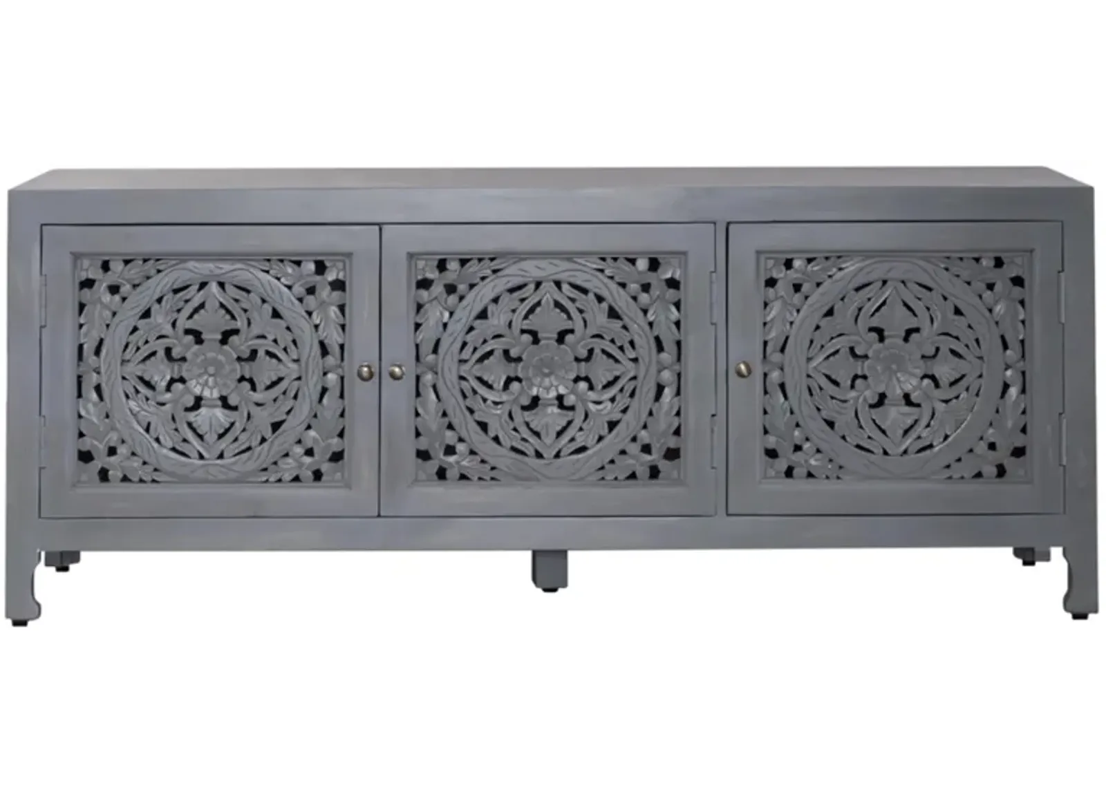 Marisol 3 Door TV Stand in Soft Wash Gray Finish by Liberty Furniture