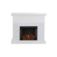 Philip Fireplace in White by SEI Furniture