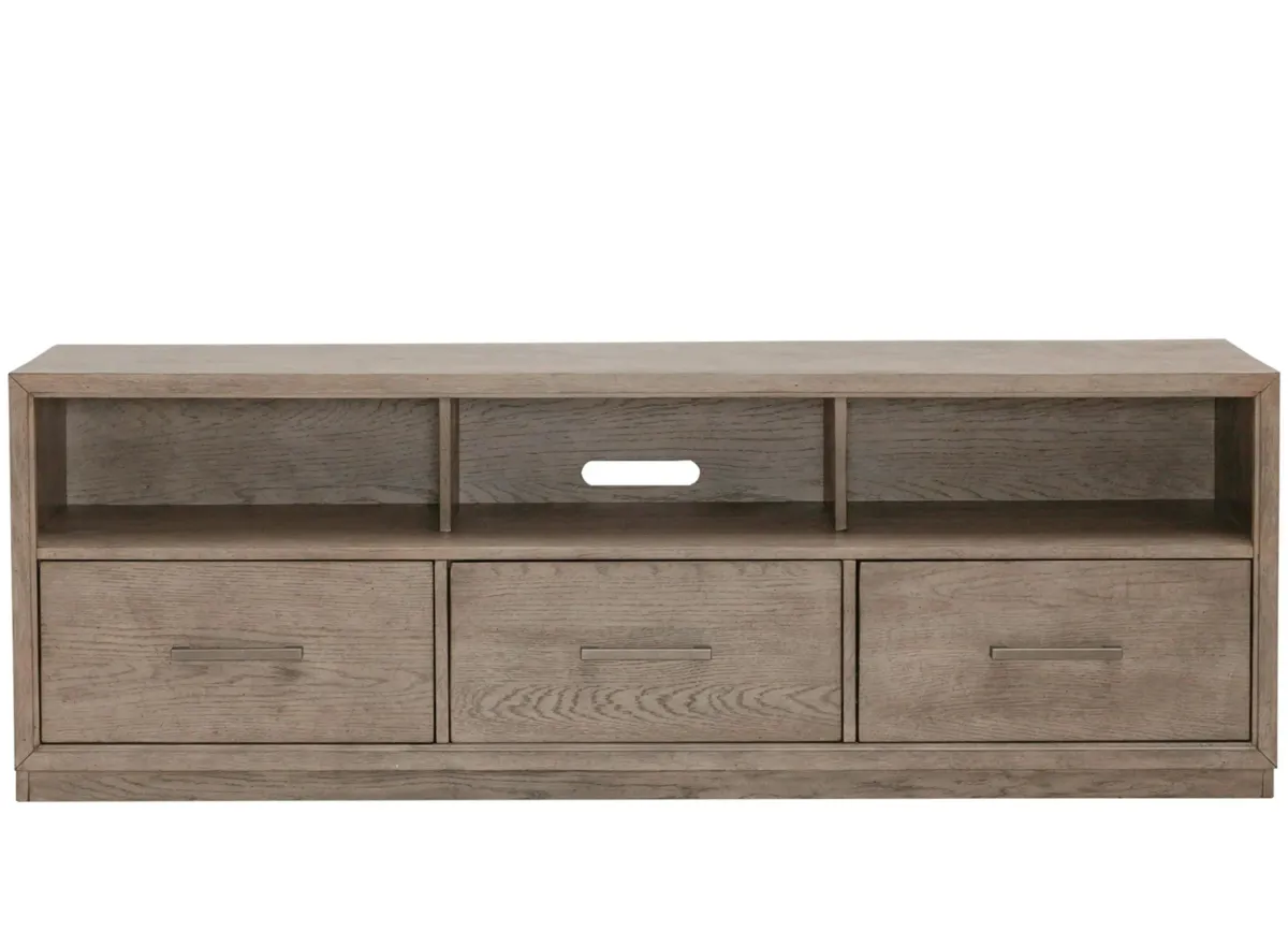 City Scape Entertainment TV Console in Burnished Beige by Liberty Furniture