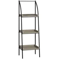Monarch Tiered 48" Bookcase in Dark Taupe by Monarch Specialties
