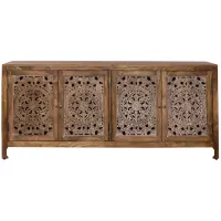 Marisol 4 Door TV Stand in Weathered Honey by Liberty Furniture