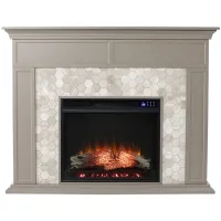 Payton Touch Screen Fireplace in Gray by SEI Furniture