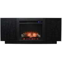 Fordbridge Touch Screen Fireplace Console in Black by SEI Furniture