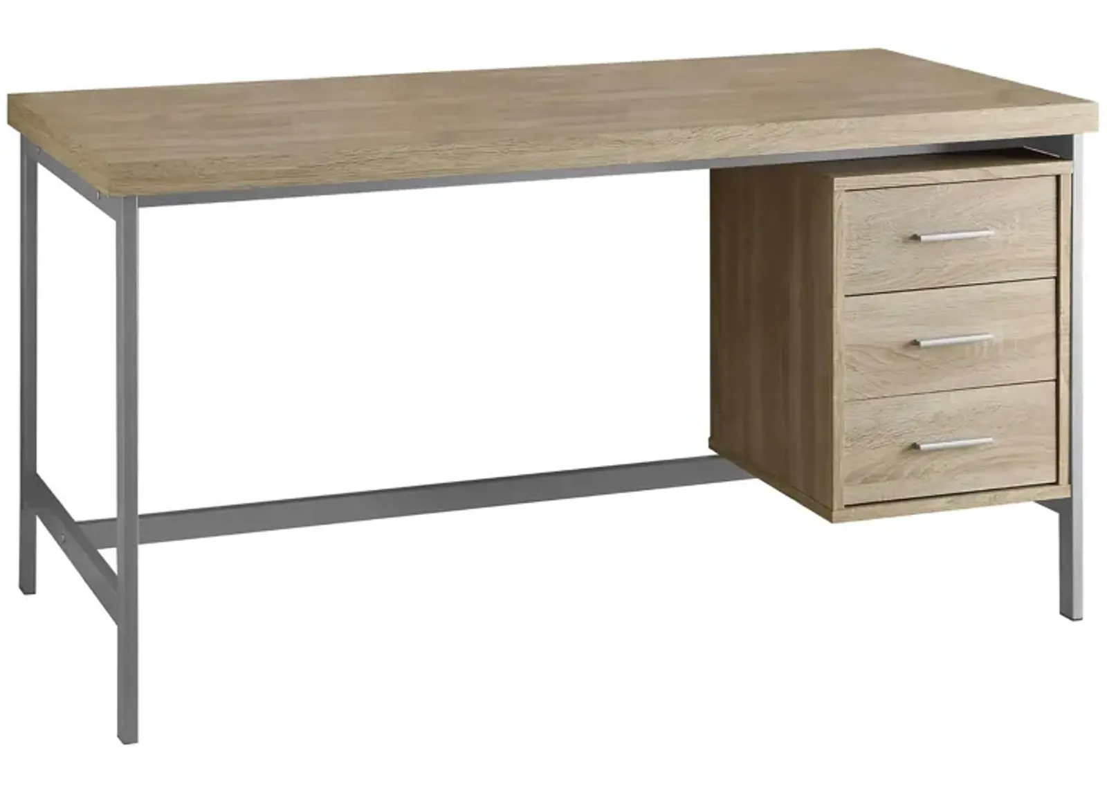 Batson Computer Desk in Natural by Monarch Specialties