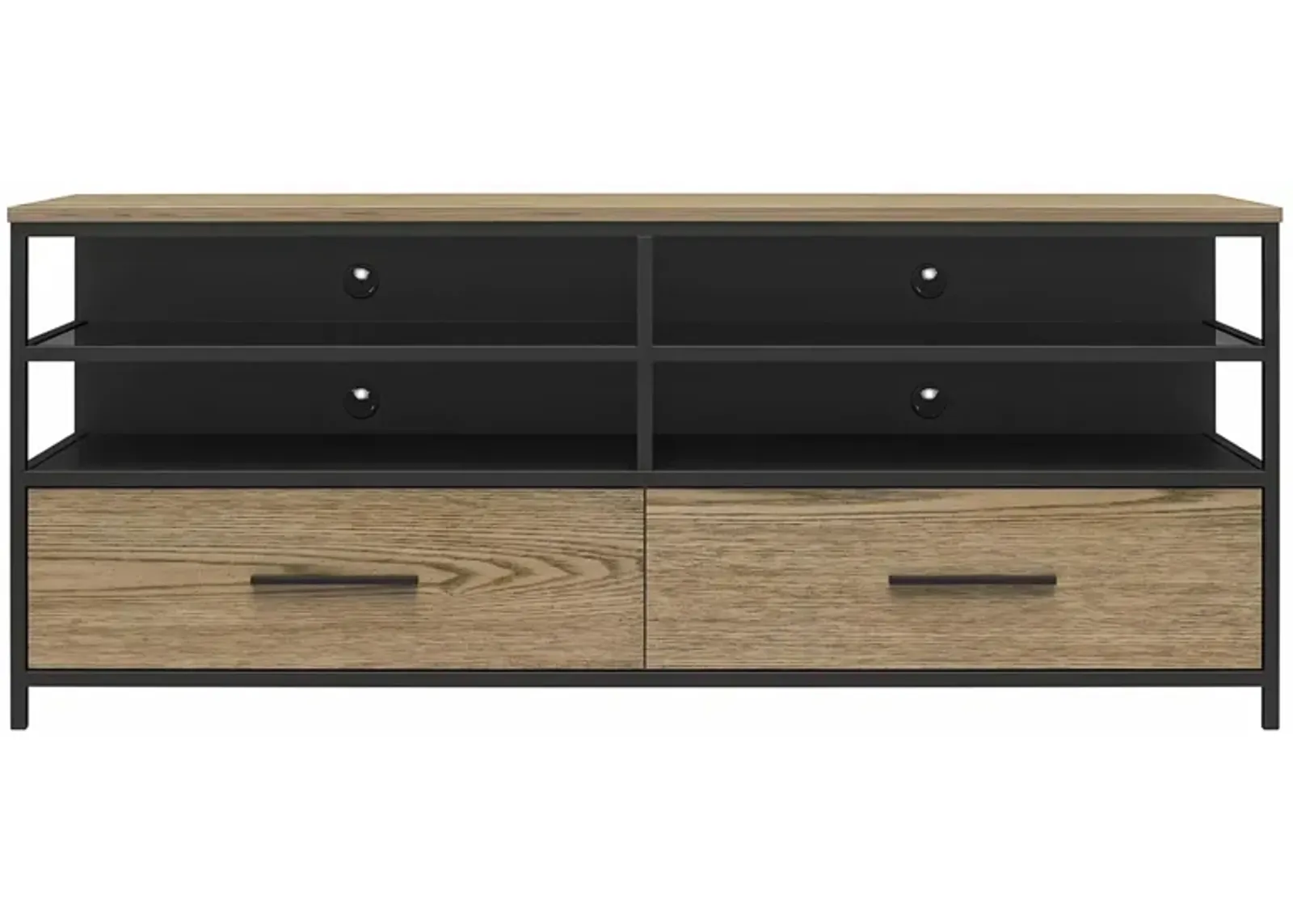 Structure TV Console in Sterling Oak Veneer by DOREL HOME FURNISHINGS