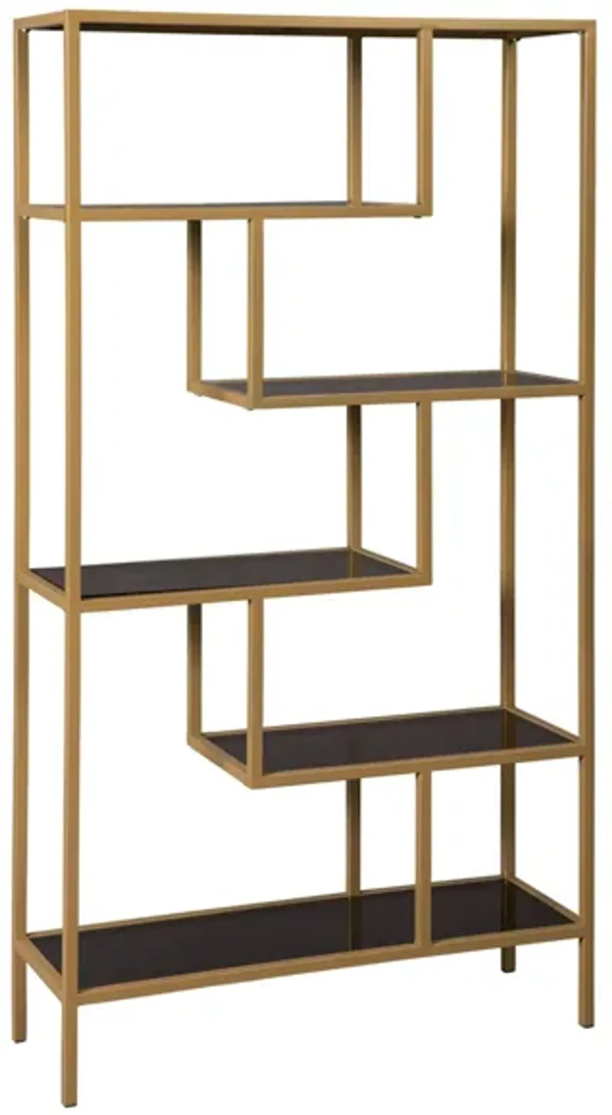 Frankwell Contemporary Bookcase in Gold by Ashley Furniture