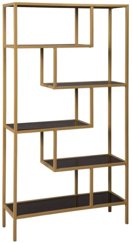 Frankwell Contemporary Bookcase in Gold by Ashley Furniture
