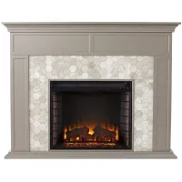 Payton Fireplace in Gray by SEI Furniture