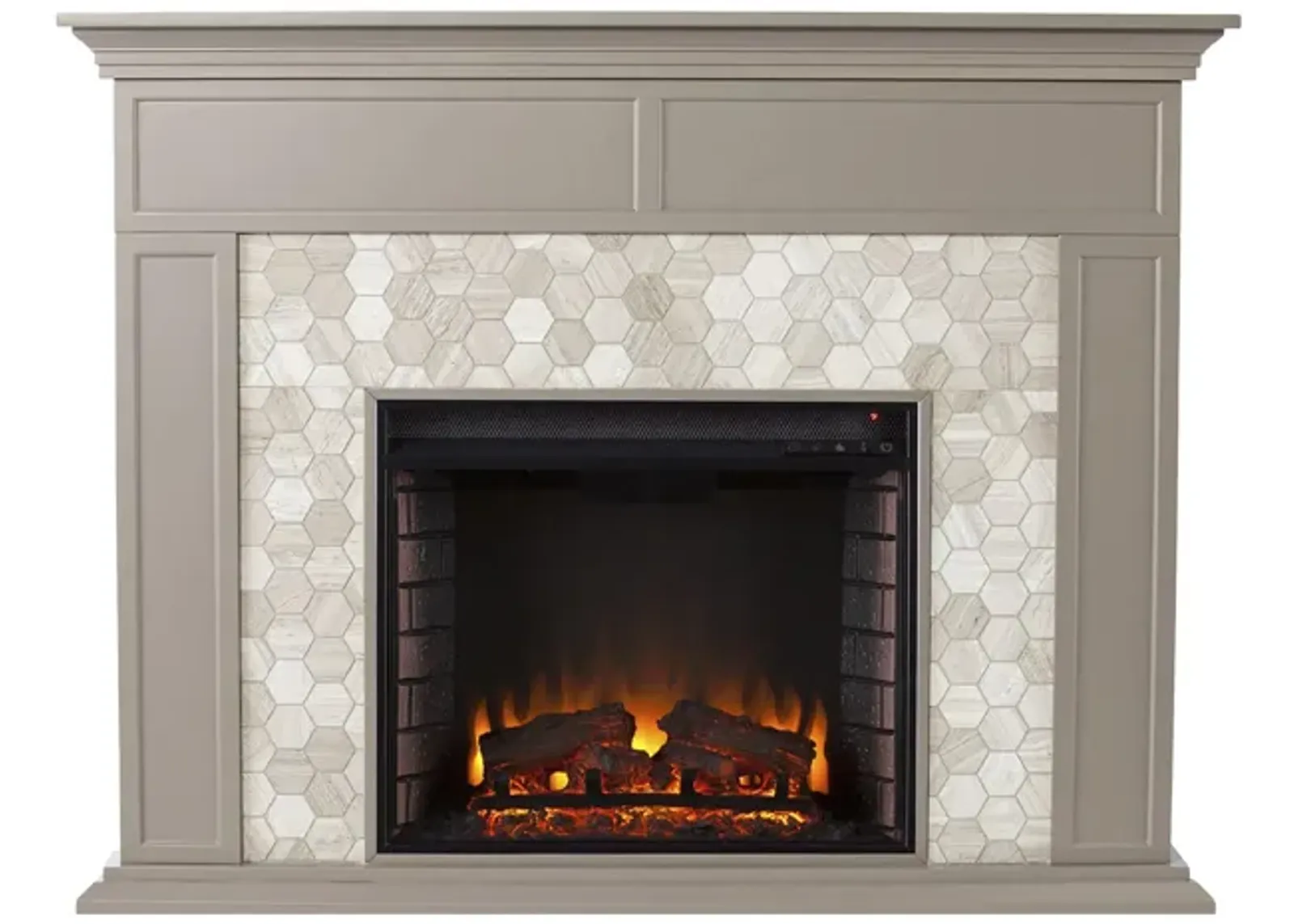 Payton Fireplace in Gray by SEI Furniture