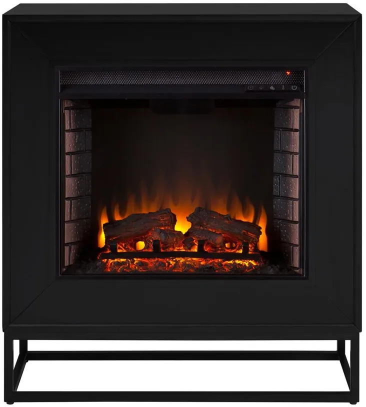 Kirkham Fireplace in Black by SEI Furniture