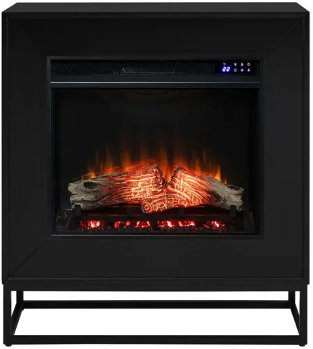 Kirkham Touch Screen Fireplace in Black by SEI Furniture