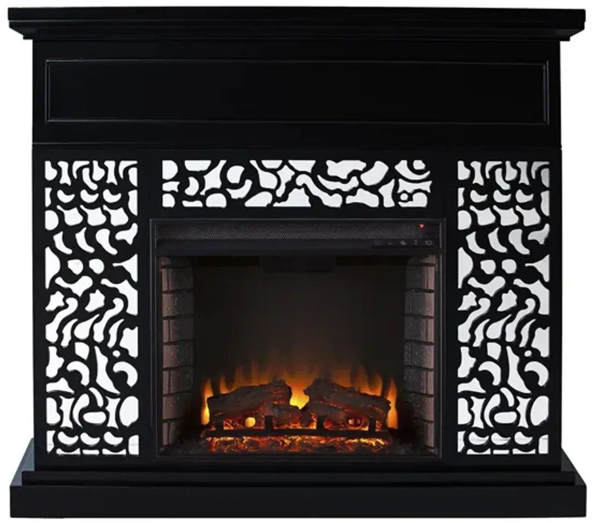 Philip Fireplace in Black by SEI Furniture