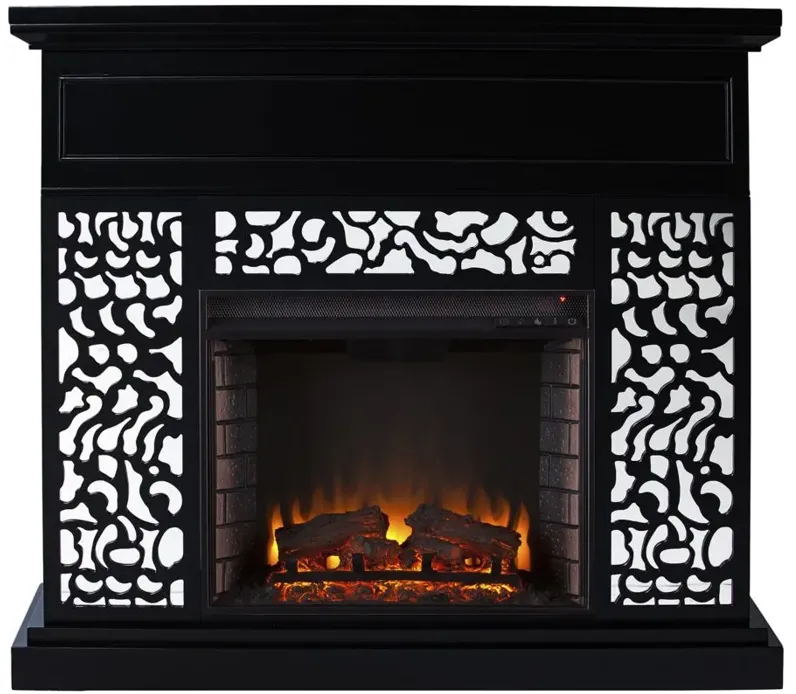 Philip Fireplace in Black by SEI Furniture