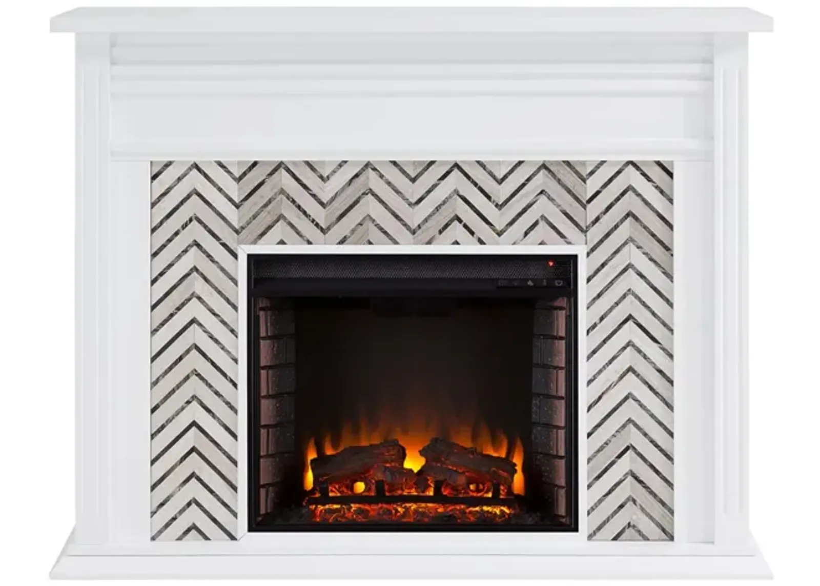 Ludlow Fireplace in White by SEI Furniture