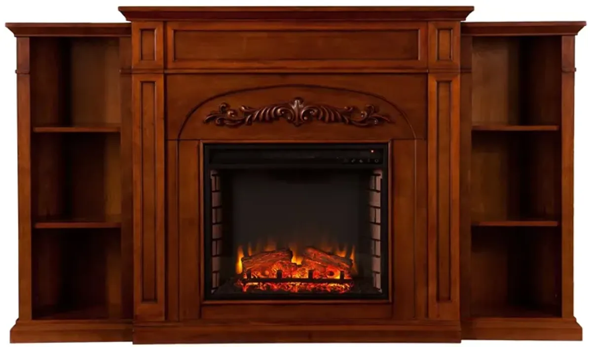 Drennan Fireplace in Brown by SEI Furniture