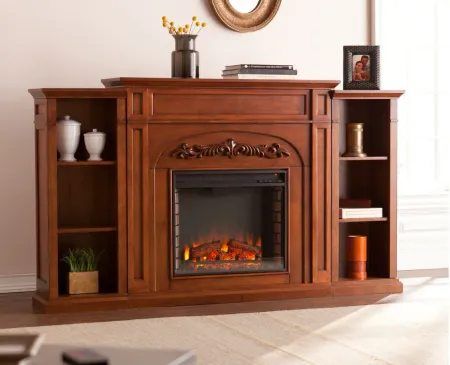 Drennan Fireplace in Brown by SEI Furniture