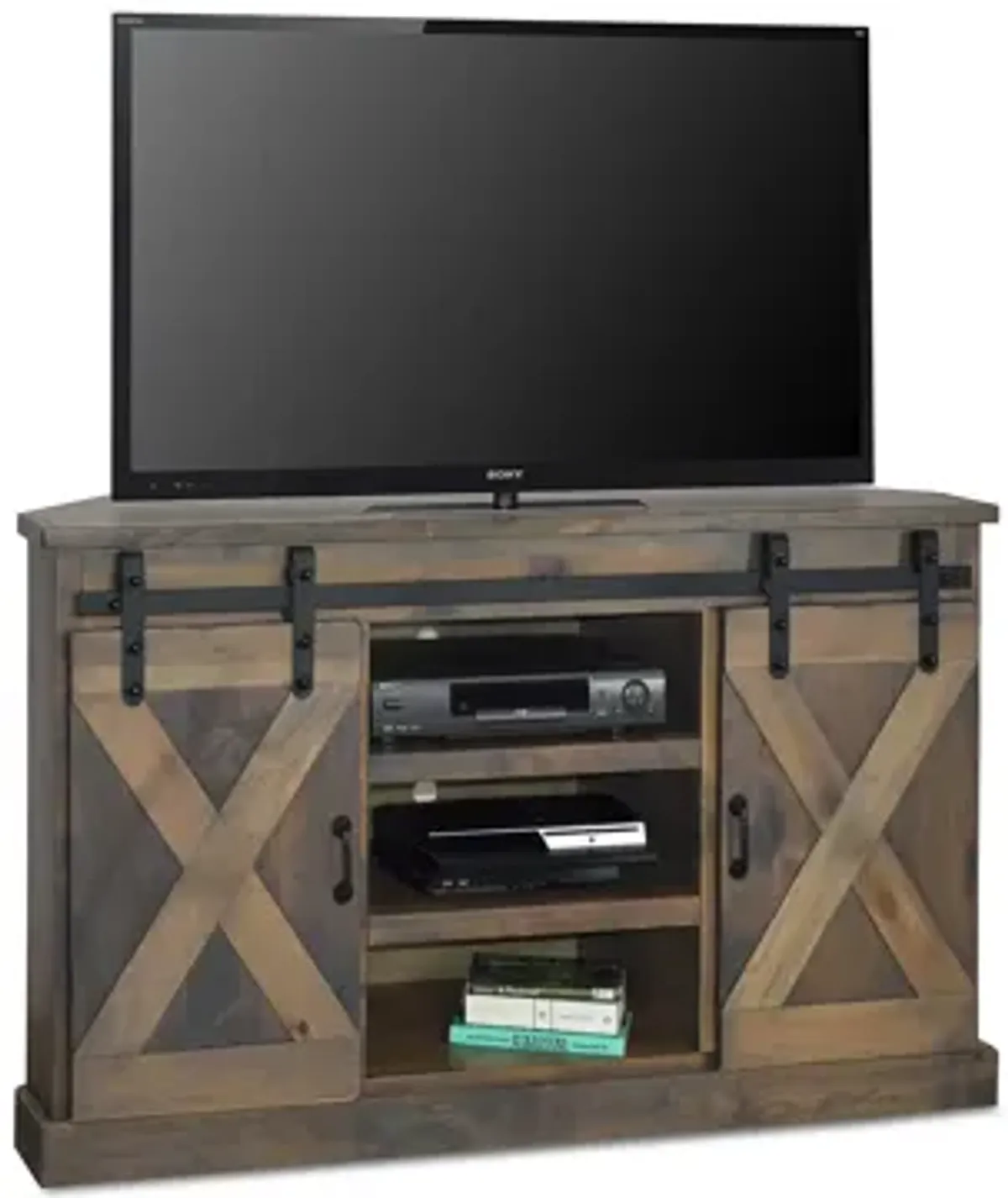 Farmhouse 56" Corner TV Console