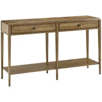 Nova Two Frieze Drawers Console Table in Dawn by Theodore Alexander