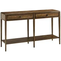 Nova Two Frieze Drawers Console Table in Dusk by Theodore Alexander